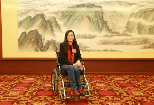 图为吉林省作协网络文学委员会副秘书长,吉林省残疾人文联副主席,吉林省残疾人作家协会主席李凤艳